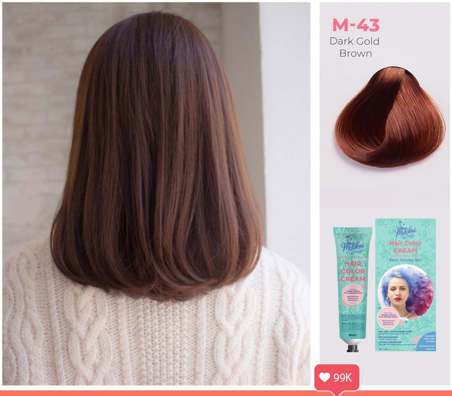 Thuốc Nhuộm Tóc Phủ Bạc Molokai (Lên màu đẹp)