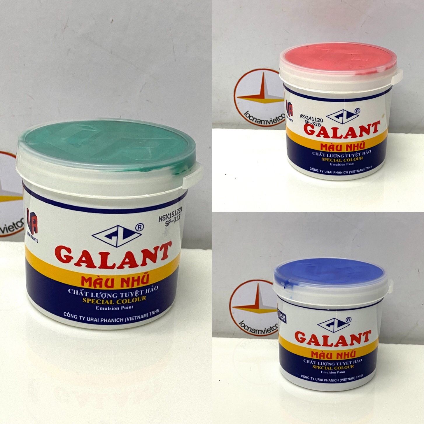 Combo 3 tinh màu ( ve màu) Galant ( Xanh lá, Đỏ, Xanh dương )