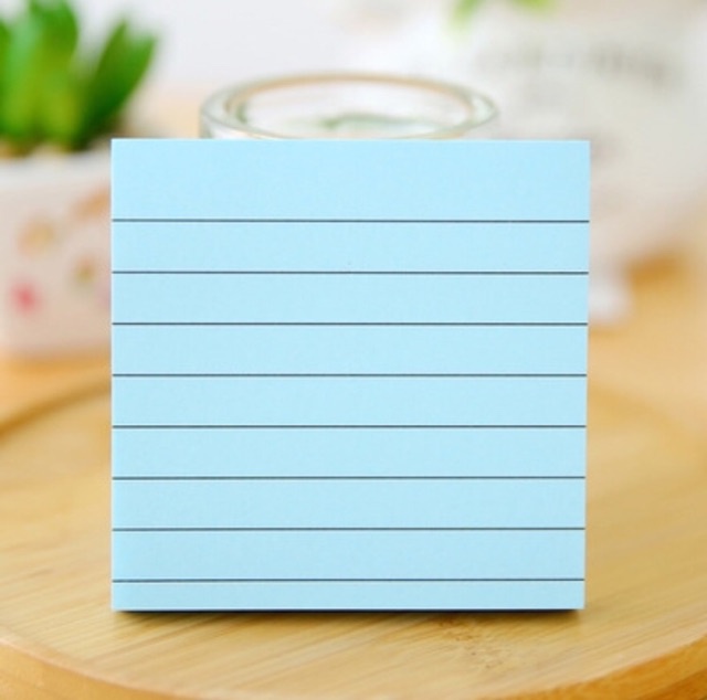 Giấy Nhớ Giấy Note Có Dòng Kẻ 70 tờ Nhiều Màu