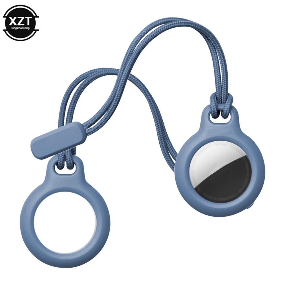 ♈❈▤ Secure Holder with Strap for Apple Airtag Case Protective Cover Bumper Tracker Accessories Anti-scratch Keychain Air tag case