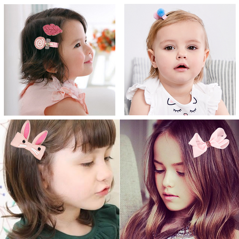 Hộp Nơ Kẹp Tóc Cho Bé 18 Chi Tiết