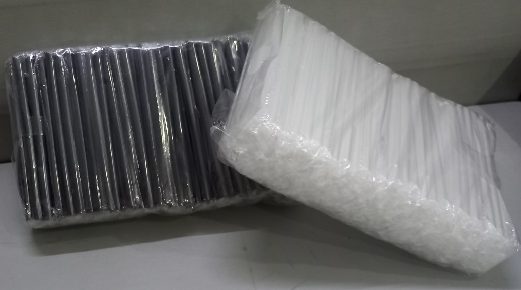 1KG ỐNG HÚT TRÀ SỮA - PHI 12 CÓ MÀNG BỌC - ( ống hút nhựa trong cao cấp ép nilong từng cái an toàn)