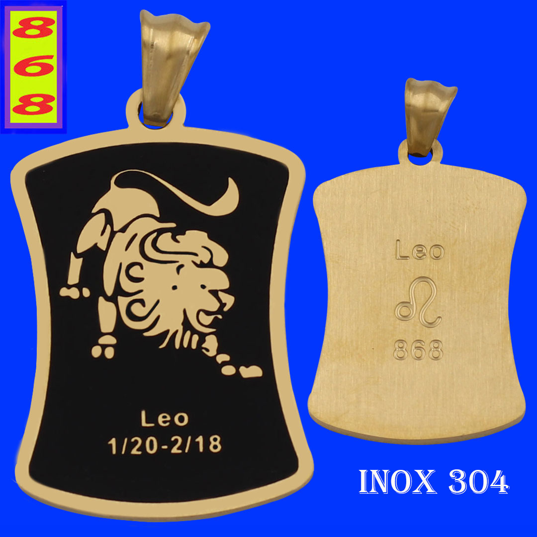[HCM] bow pendant lion stainless steel Gold mchsv-not black not decolour stainless lightning