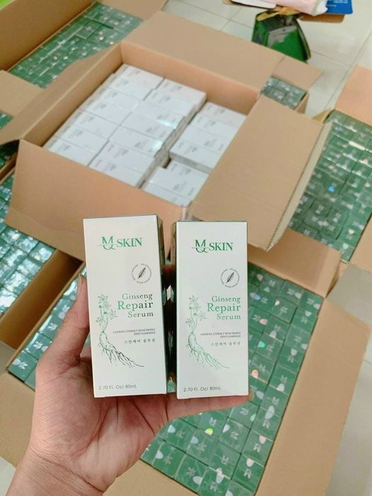 thay da nhân sâm MQ SKIN tái tạo da mới