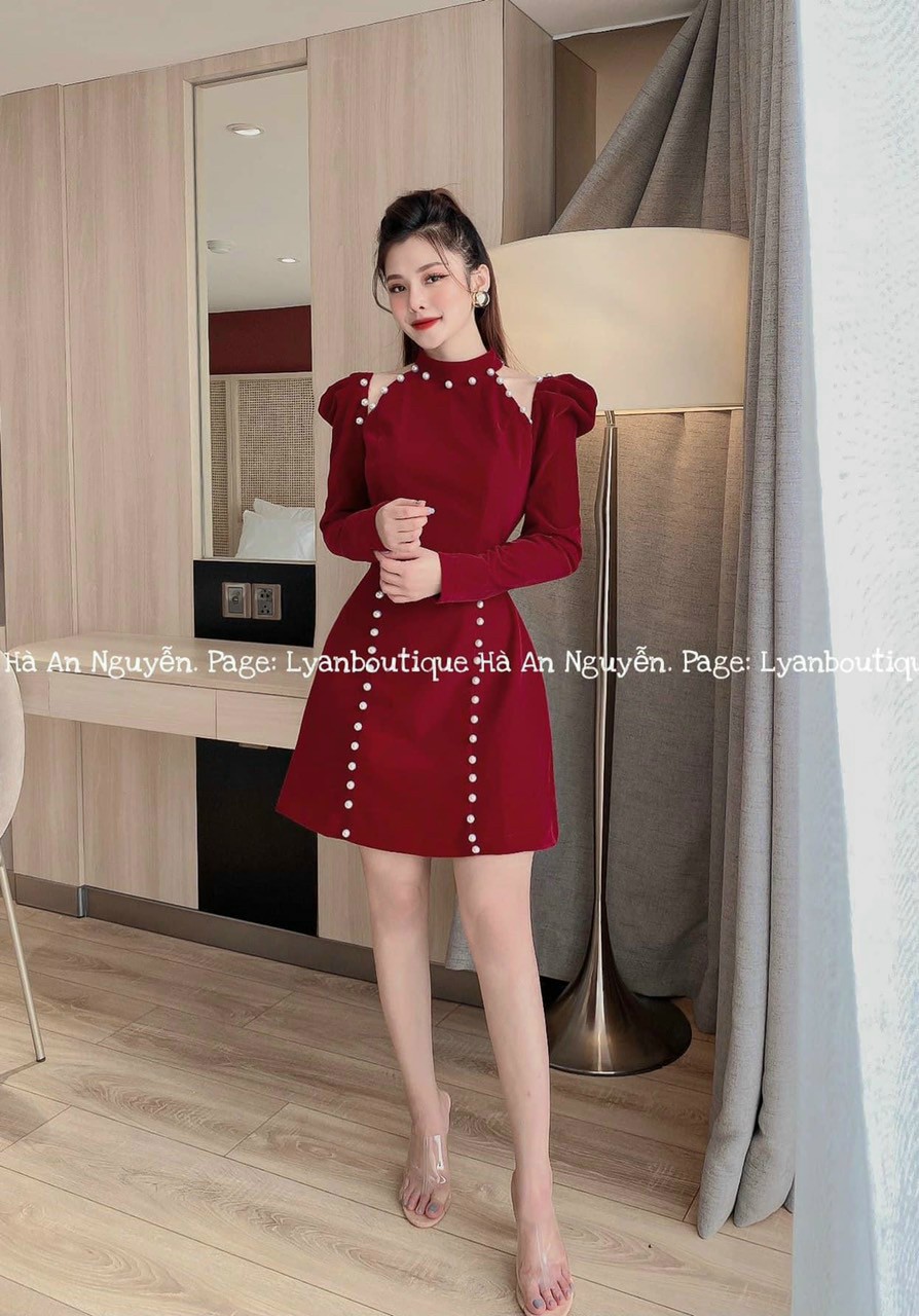 Đầm body đính cườm-QH#damnu