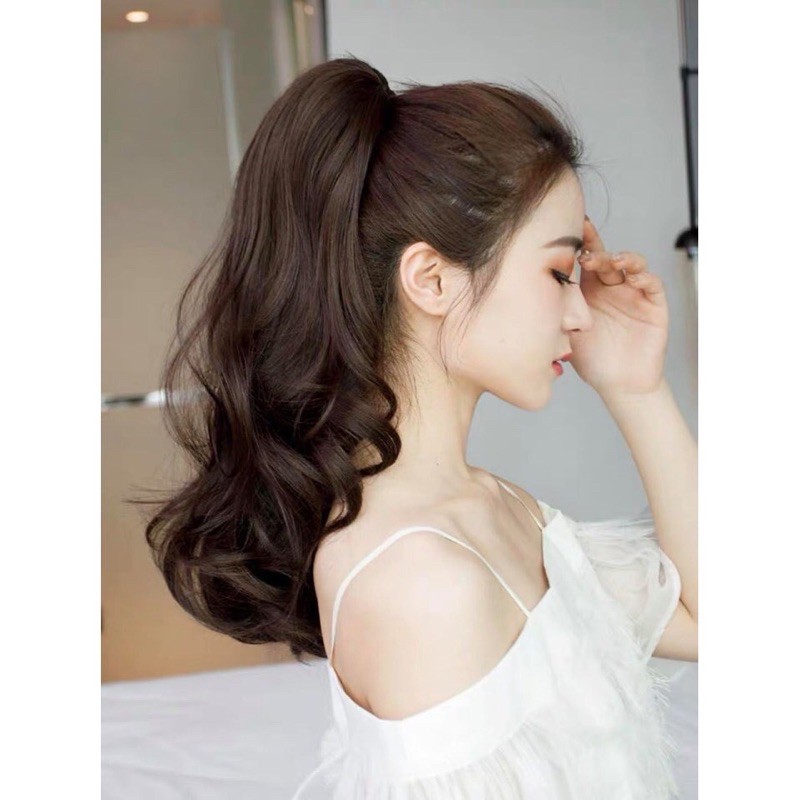 tóc giả ngoạm xoăn