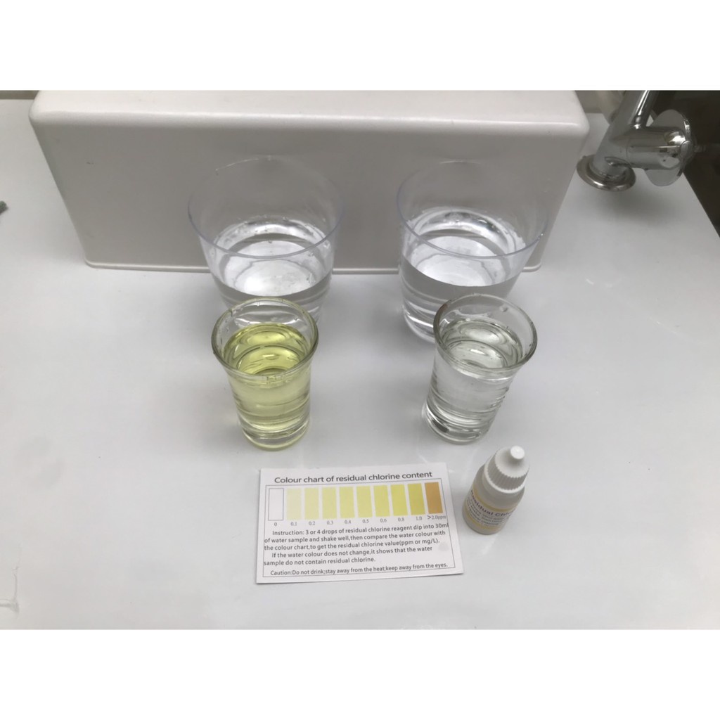 Dung Dịch Thử Clo Dư Trong Nước Máy - Lọ Test Dung Dịch 10Ml