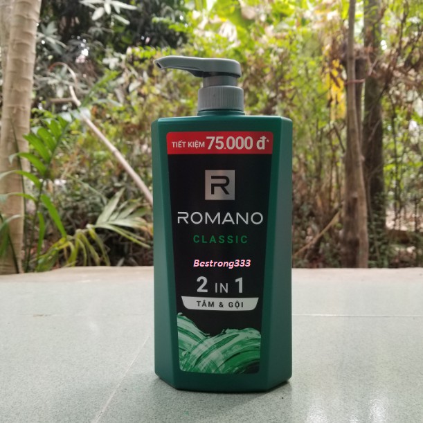 [HCM]Romano - Tắm Gội 2IN1 Romano Classic 900g