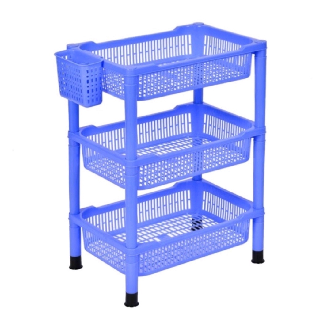 Kệ, giá úp bát 2 - 3 tầng có ống đũa nhựa Việt Nhật cao cấp. Màu xanh