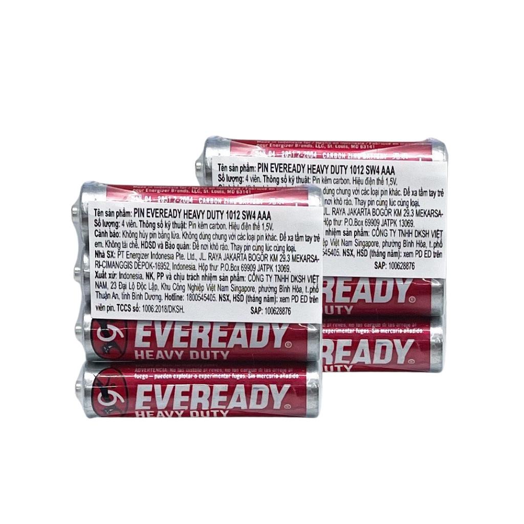 [NHẬP KHẨU CHÍNH HÃNG] Hộp Pin AAA 1,5V EVEREADY 3A Siêu Bền dùng cho remote