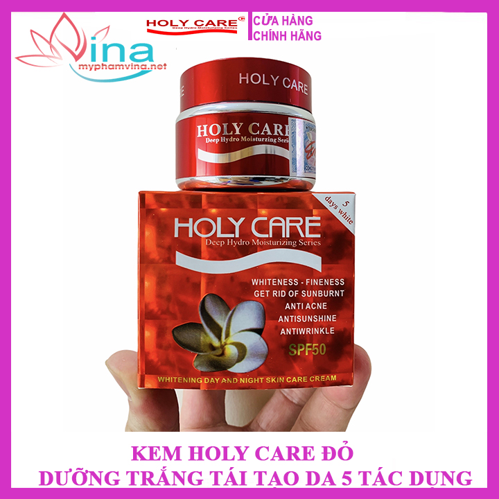 [HCM]Kem Holy Care đỏ trắng da 5 trong 1 20gr