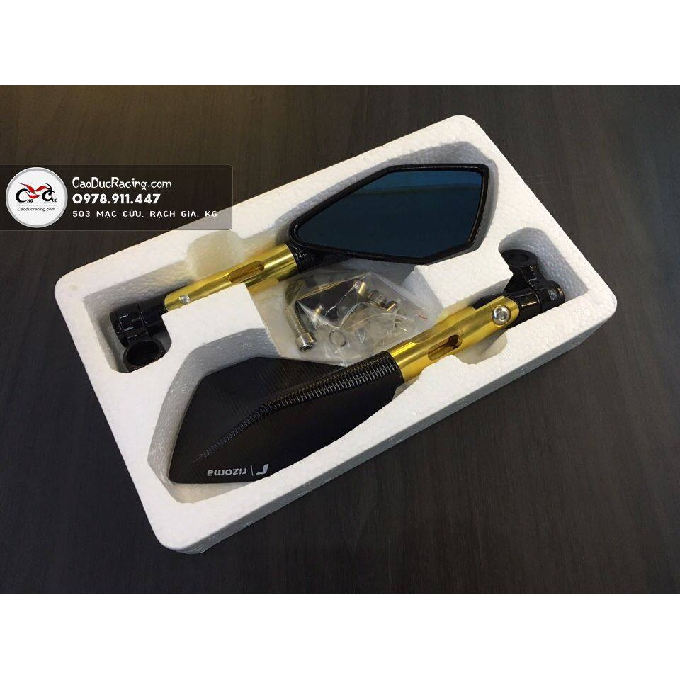 Gương rizoma 5 cạnh ( cả đôi - và lẻ 1 bên trái ) - Kiếng hậu rizoma 5 cạnh