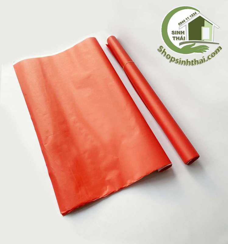 [HCM]Giấy đỏ tết bọc chậu cây gói quà làm đồ thủ công - 96cm x 72cm - chọn số lượng