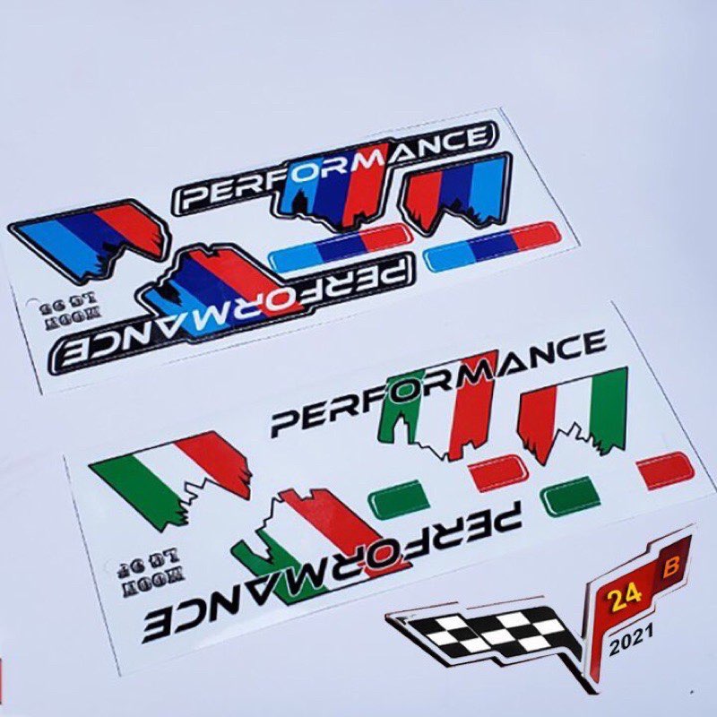 DECAL BÓNG PERFORMANCE KIỂU CỜ Ý