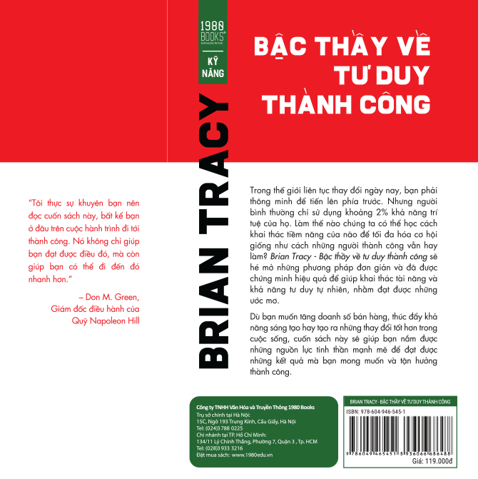 Fahasa - Brian Tracy - Bậc Thầy Về Tư Duy Thành Công