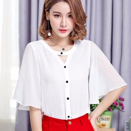 Áo Kiểu Cổ Tam Giác MIA V-SM0MIA22 (Trắng)