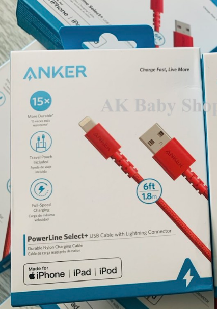 [HCM]Dây cáp Anker 1,8m dùng cho iPhone iPad iPod