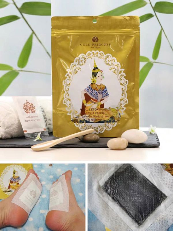 [HCM]Miếng dán thải độc chân Princess Royal Thái lan (Gói 10 miếng)