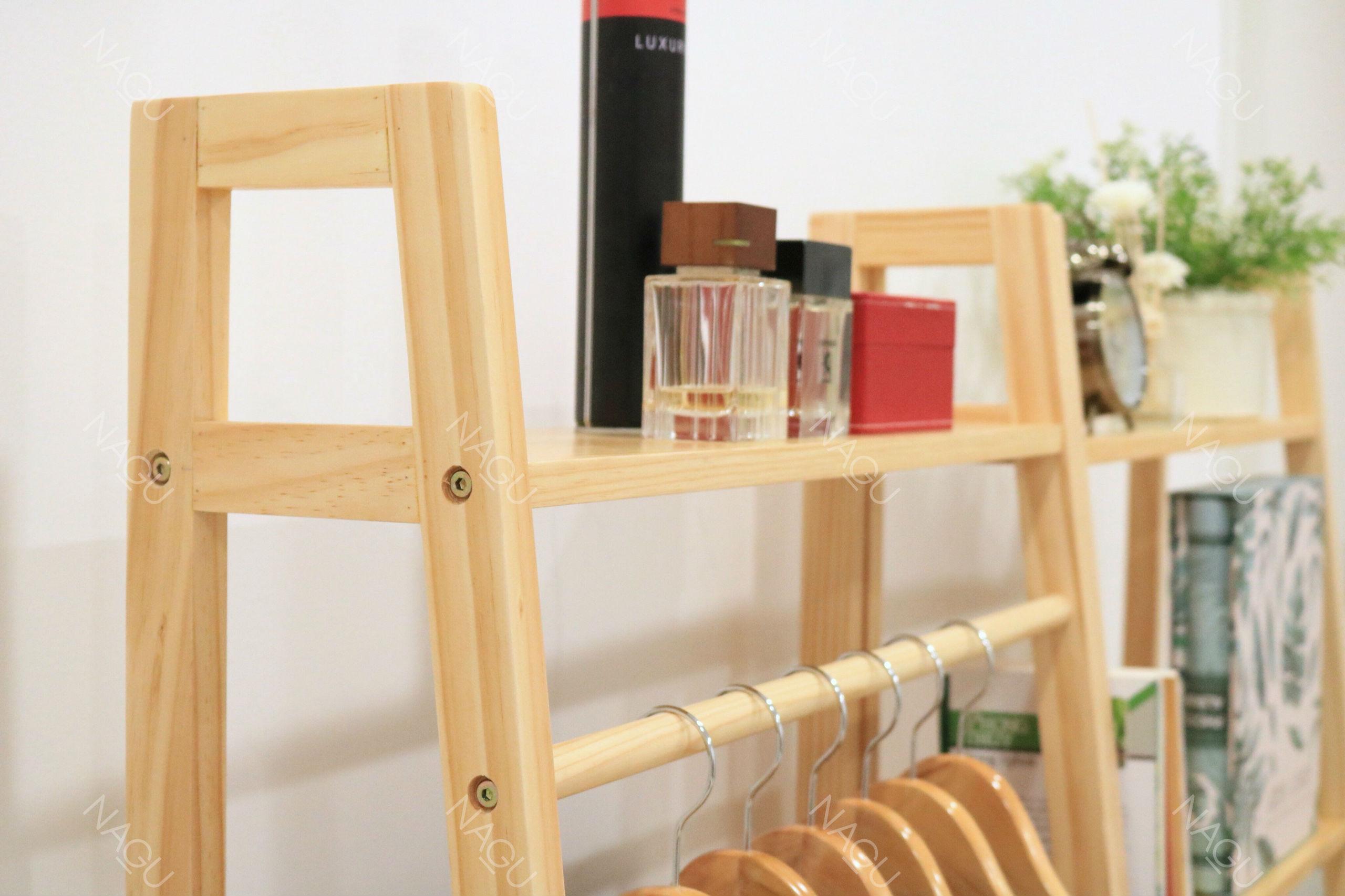 NAGU Kệ Gỗ Treo Đồ Hình Thang 2F ( Ladder Hanger 2F )