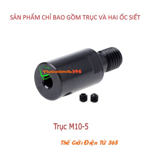 Đầu trục kẹp lưỡi cưa m10 trục 5mm