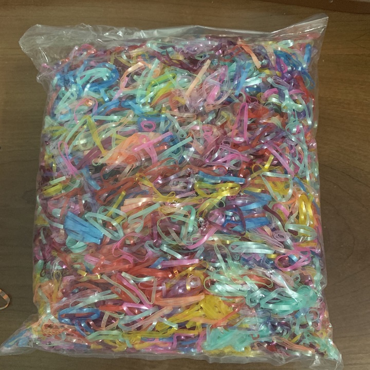 thun cột tóc cho bé, bịch 300g