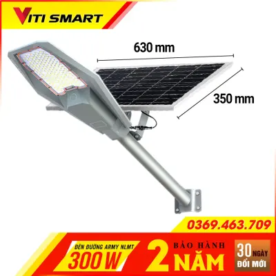 Đèn năng lượng mặt trời đường phố Army VITI SMART công suất 300 W MJ-XJ803. Den nang luong mat troi VITI SMART