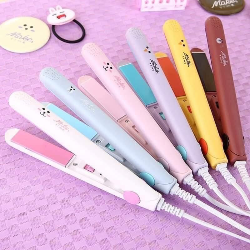 Máy Uốn Tóc Duỗi Tóc Mini Đa Năng, Máy Làm Tóc Mini, Máy Là Tóc Nhỏ Gọn