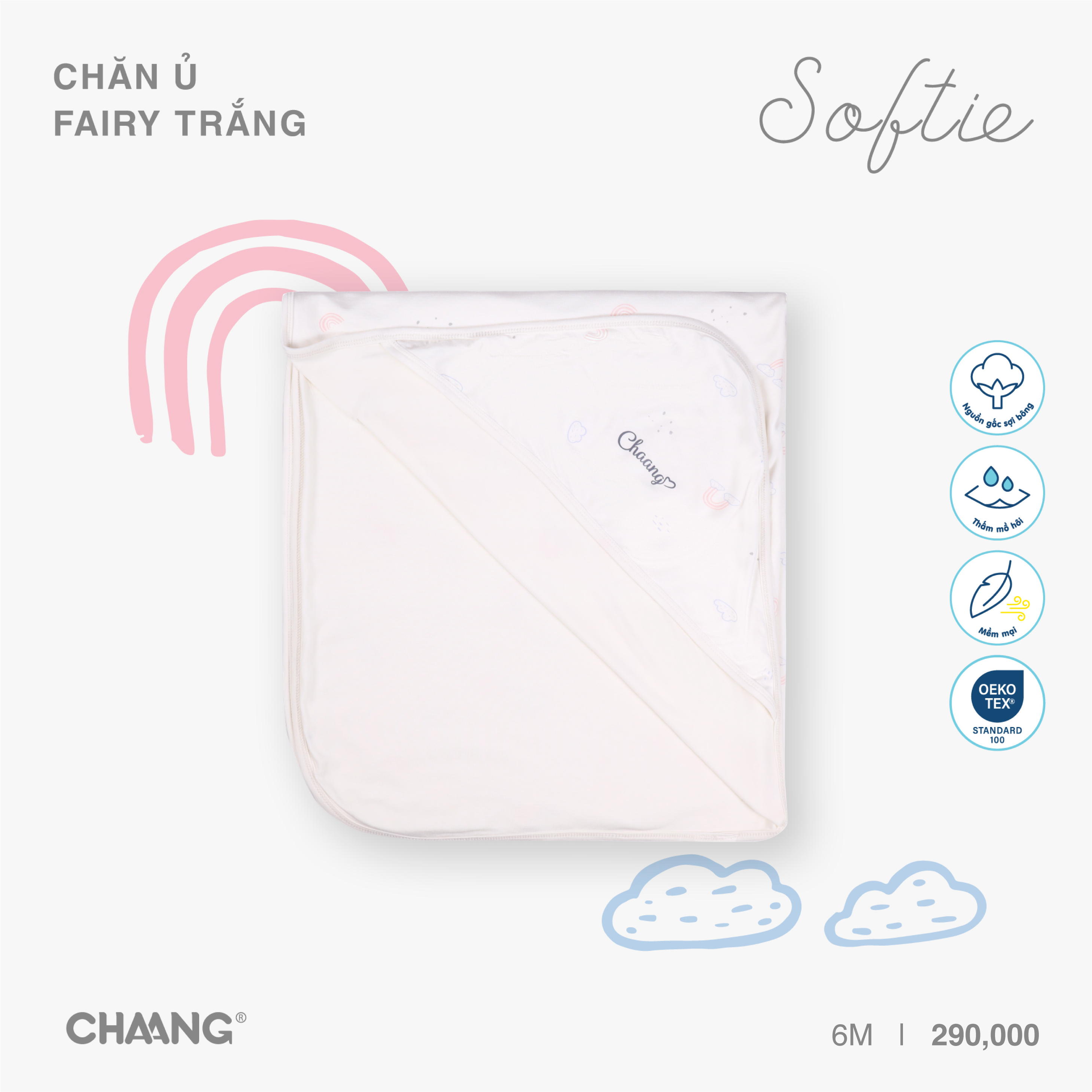 [CHAANG] Chăn ủ Warmme 90x100cm Fairy Chaang