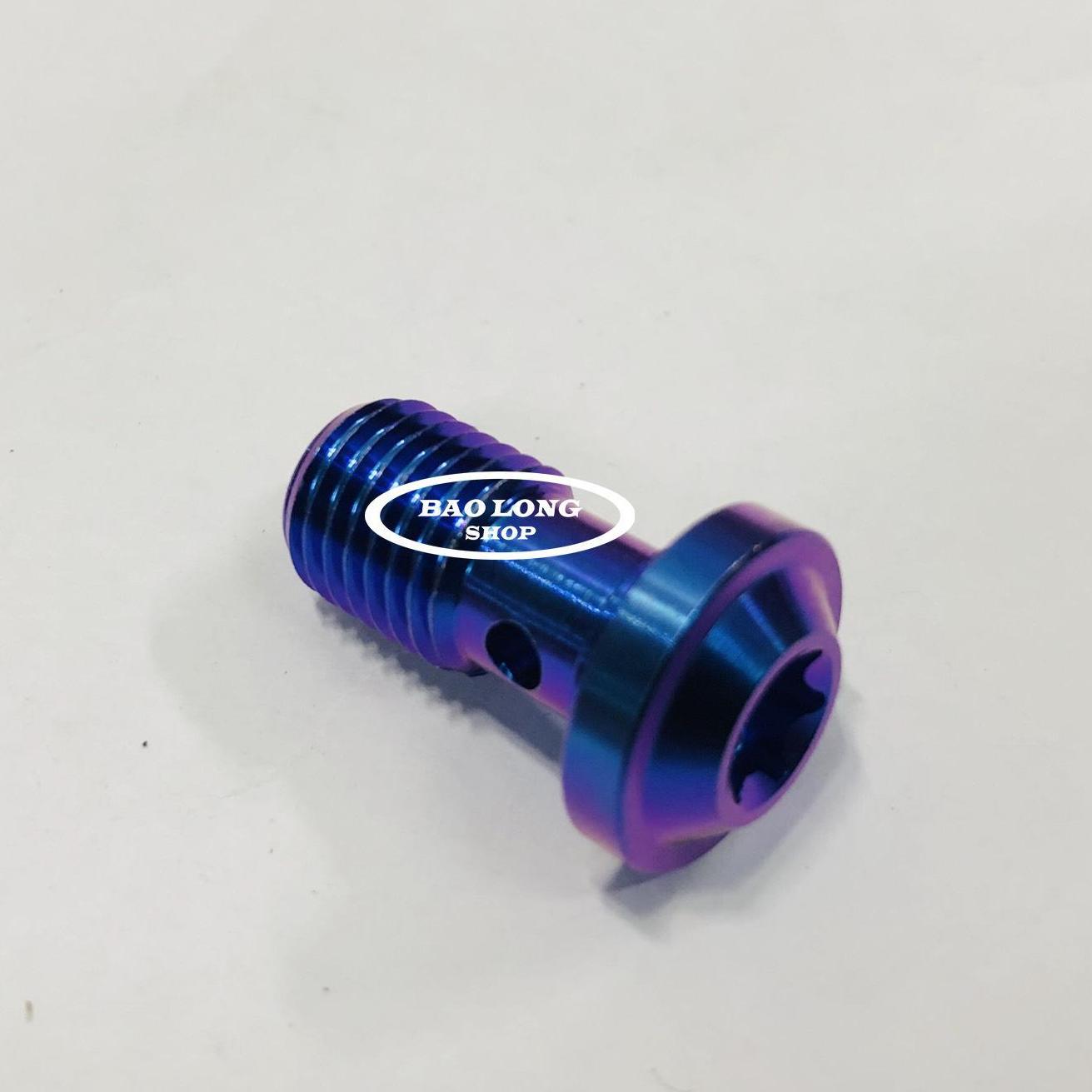 Ốc Titan GR5 gắn DÂY DẦU (màu xanh tím,xanh lục)