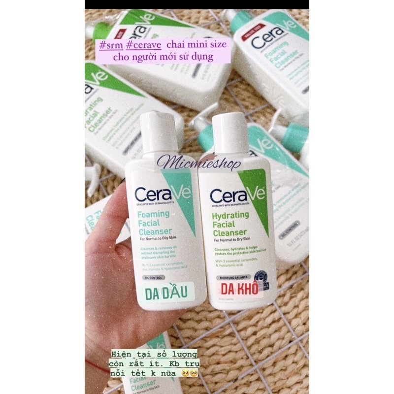 Sửa rửa mặt CERAVE dịu nhẹ dành cho mọi loại da