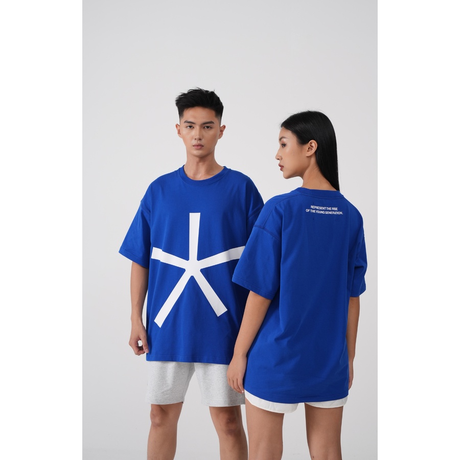 Áo thun Tshirt oversize BIG ICON BLUE - thương hiệu 84rising