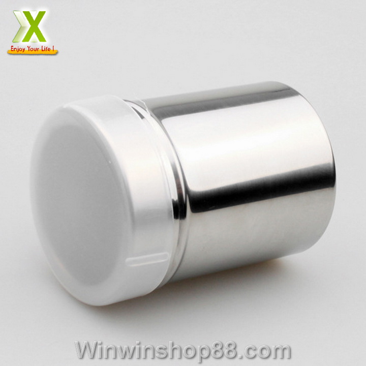 Lọ rắc bột ca cao, matcha chất liệu inox