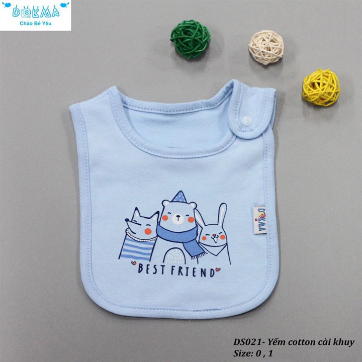 DS021 - Yếm cotton cài khuy Dokma