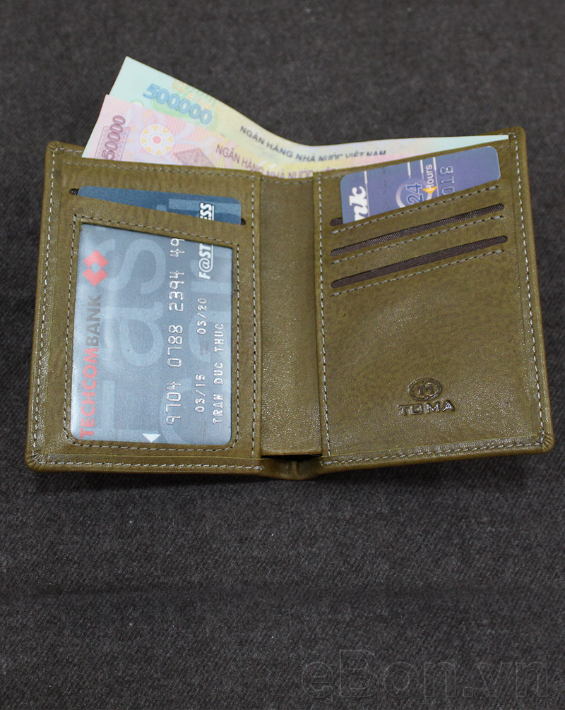 Ví da nam loại nhỏ 100% da bò V904