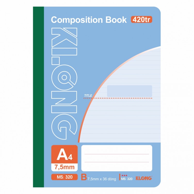 Sổ may dán gáy A4 - 420 trang Klong 320
