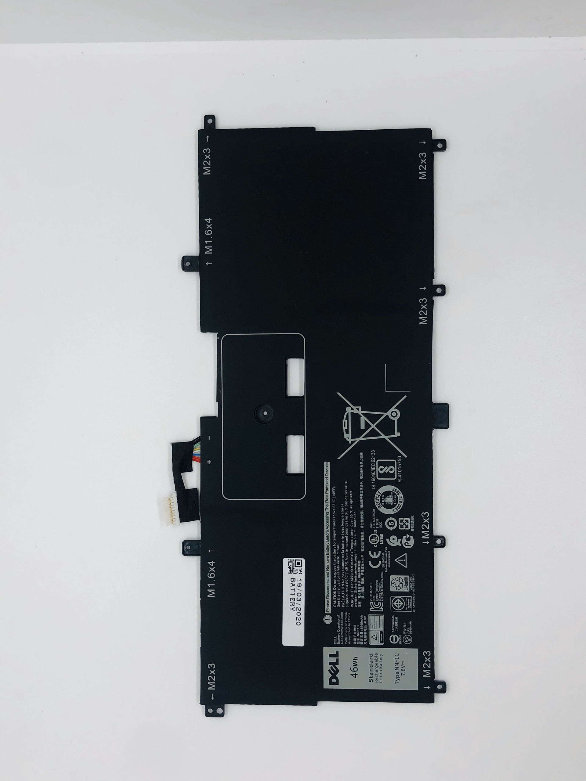 [HCM]Pin  cho Laptop Dell XPS 13 9365 mã pin NNF1C – Hàng Zin logo Dell