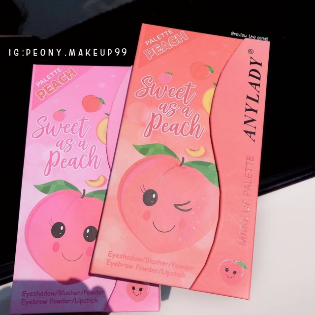 Bảng phấn bóp ANYLADY PEACH- TIÊN CÁ