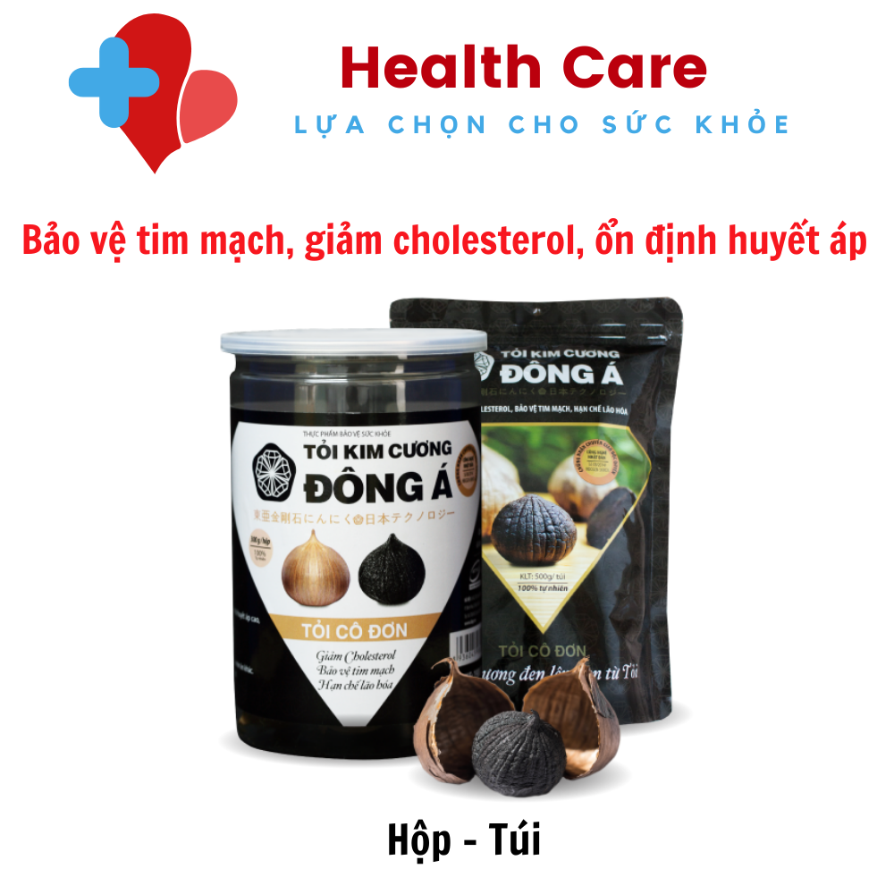 Tỏi đen - túi 500g - tỏi kim cương đông á