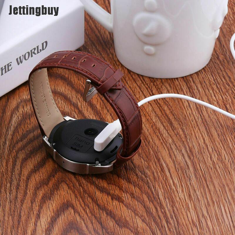 Jettingbuy magnetic charger usb 2.0 charging cable cord power 4 pin for smart watch kw88
