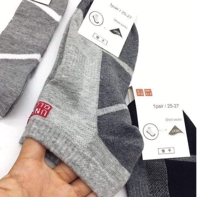 set 10 đôi Tất uniqlo nam cổ ngắn