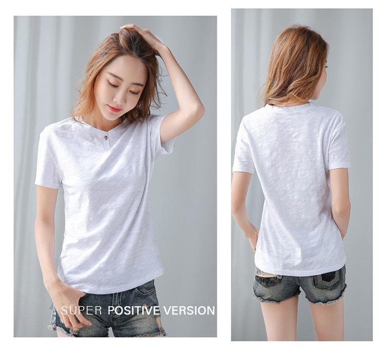 Áo kiểu nữ cổ trụ 1 nút thời trang