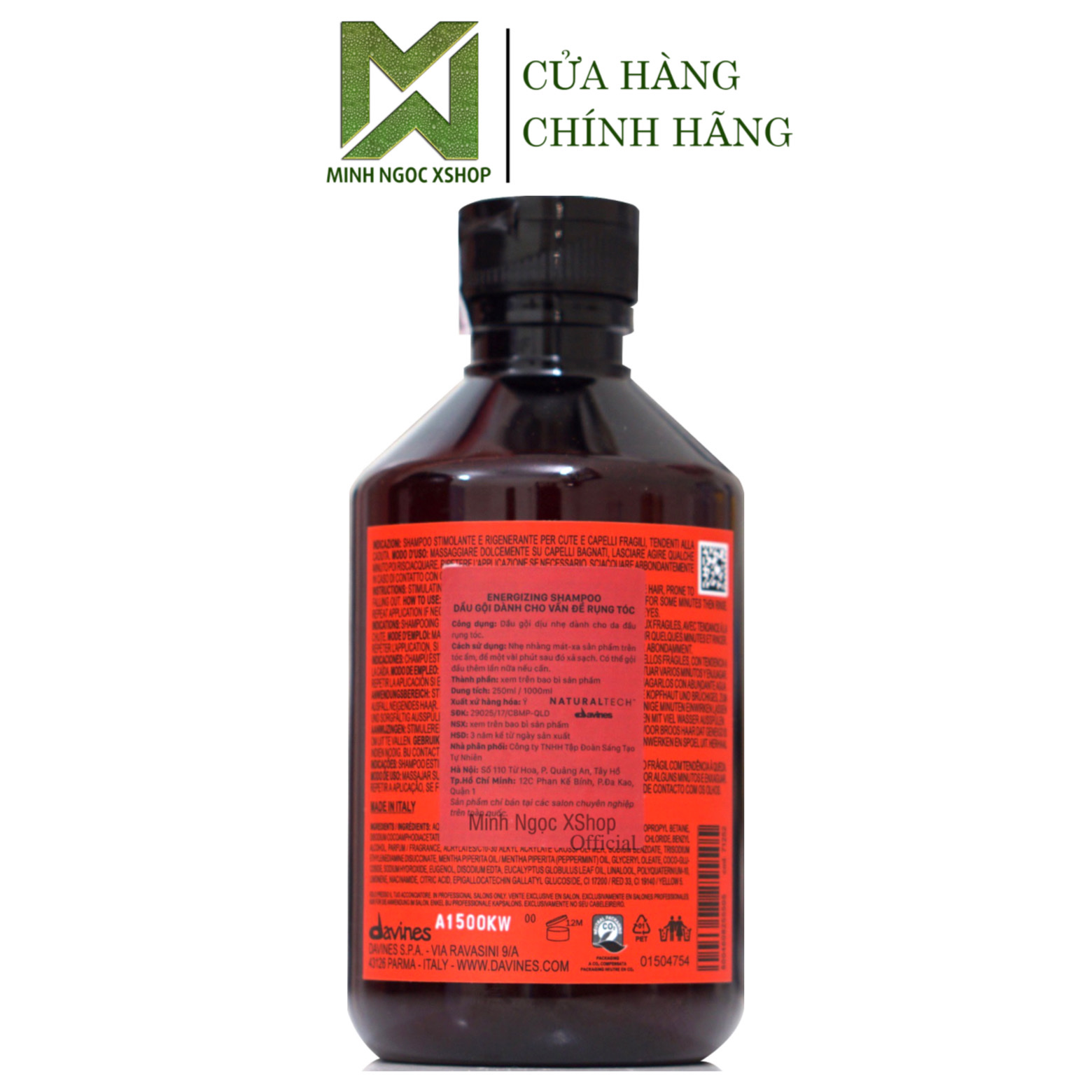 Dầu gội chống rụng tóc Davines Naturaltech Energizing 250ML