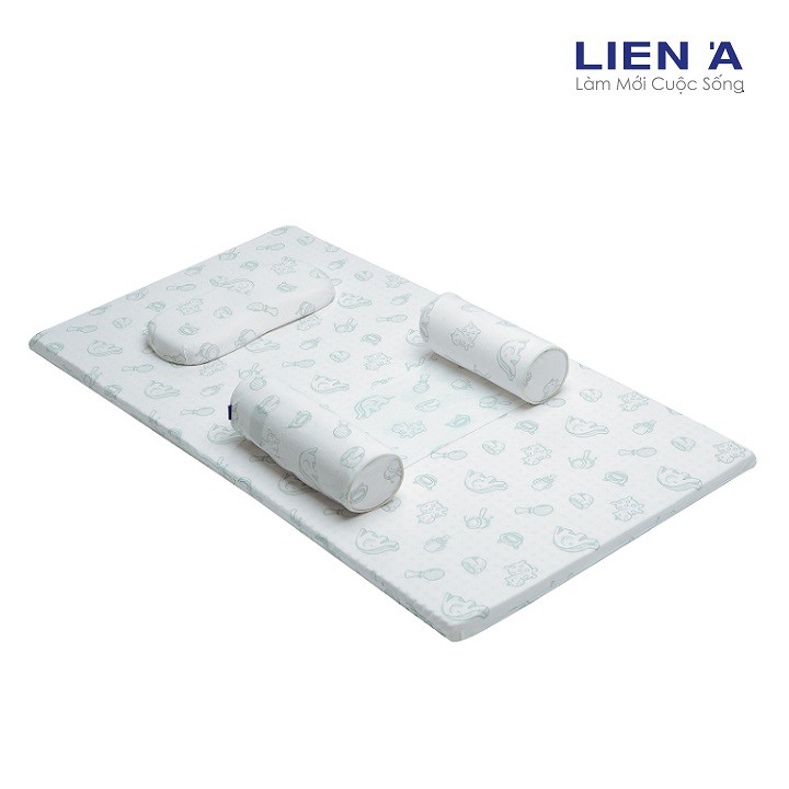 Combo Nệm Cao Su Em Bé Liên Á PomPoms - Cao 5cm