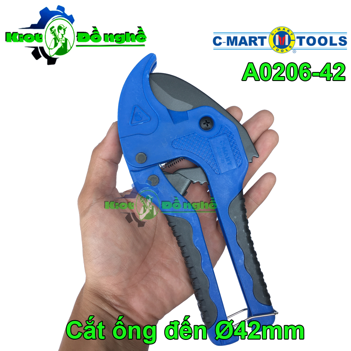 Kéo cắt ống nước 42mm c-mart a0206-42 cắt ống pvc, ppr, pe - kiot đồ nghề