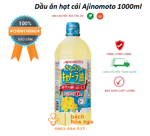 Dầu hạt cải Ajinomoto chai 1L