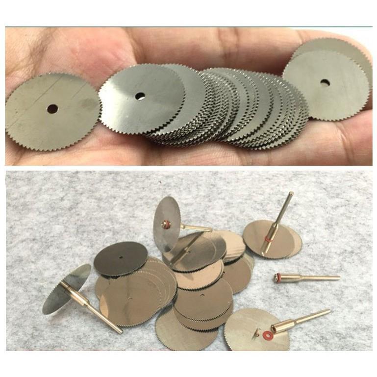 Bộ 12 Lưỡi cắt răng cưa 22mm ( cán 2pcs, Lưỡi cắt răng cưa 10pcs )