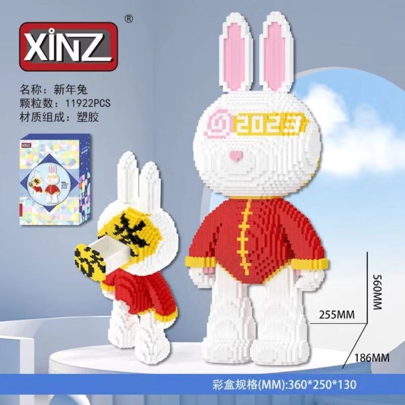 Lego thỏ momo lắp ghép mô hình thỏ momo 55cm