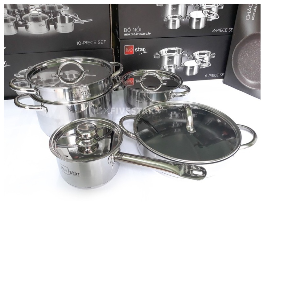 Bộ 5 Nồi Inox Fivestar New
