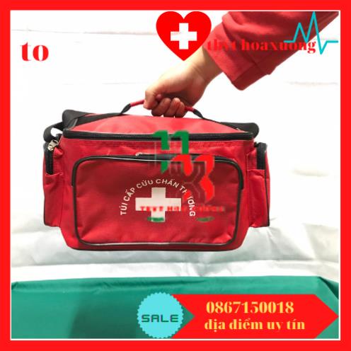 Túi cứu thương màu đỏ cỡ đại 34x22x22cm - túi y tế