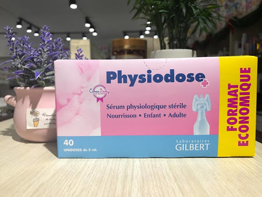 Nước muối sinh lý kháng viêm Physiodose của Pháp (tép hồng)